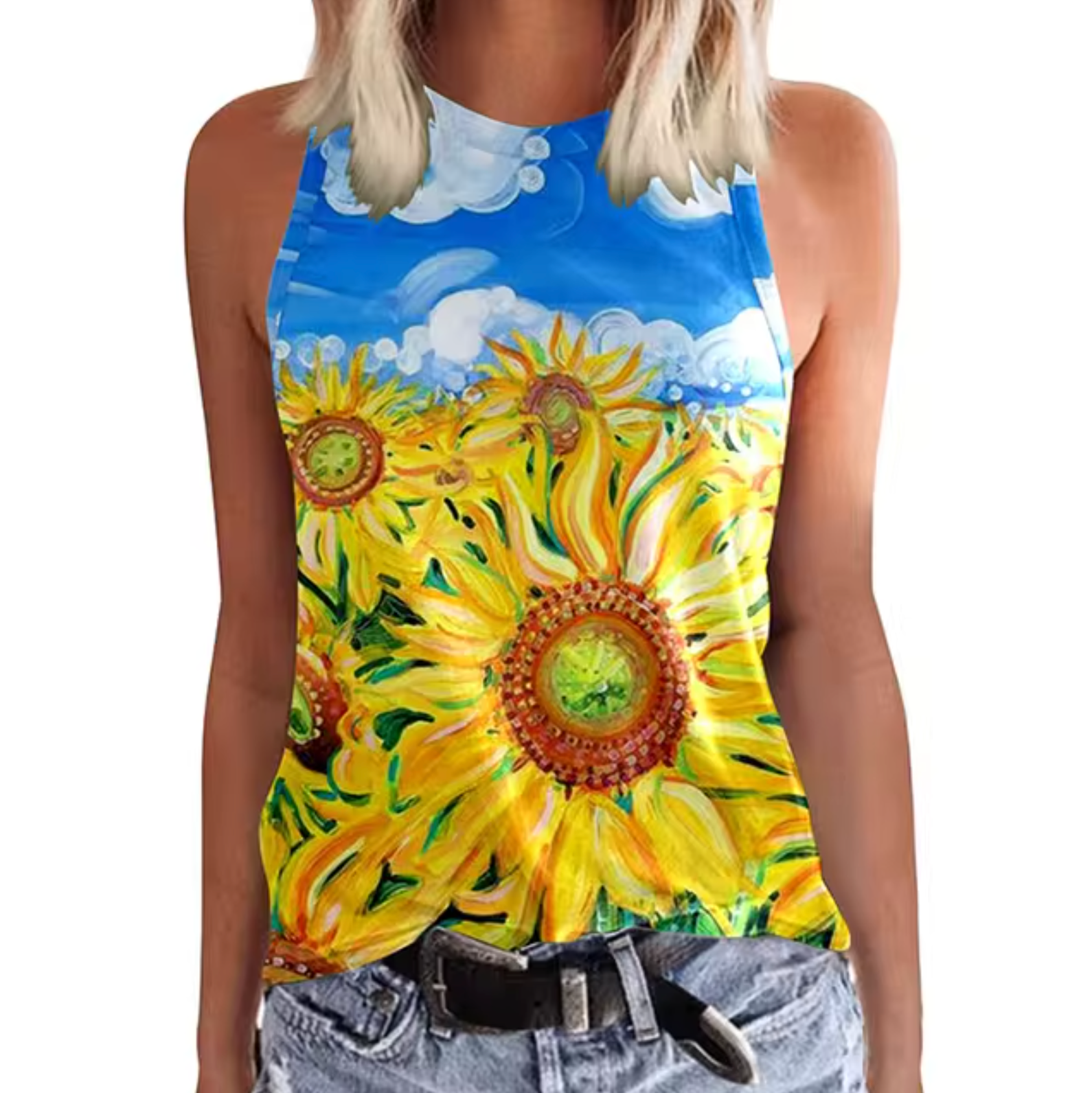 Brigitte – Ärmellose Tanktops mit Blumenmuster