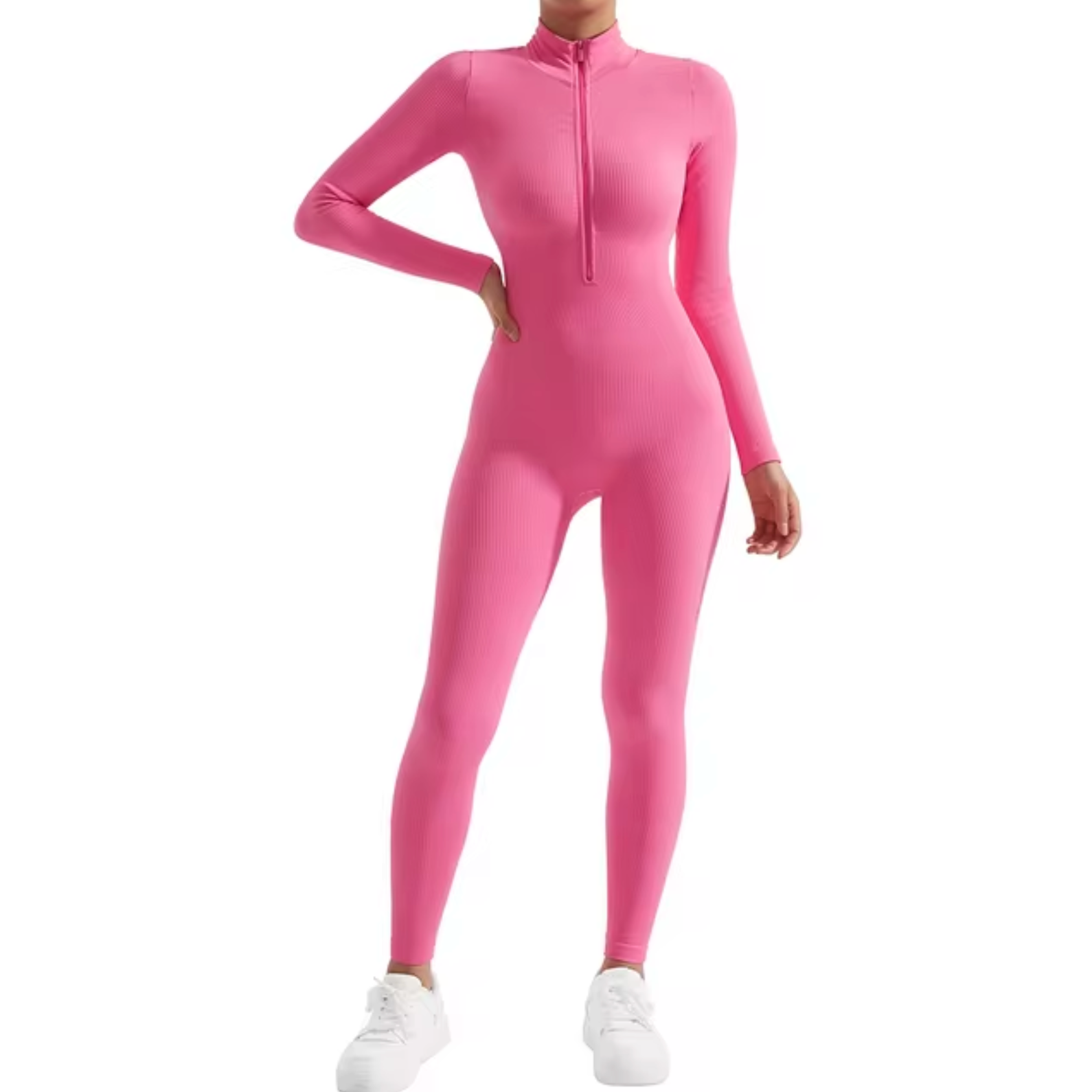 Narelle – Figurbetonter Jumpsuit mit Reißverschluss Vorne