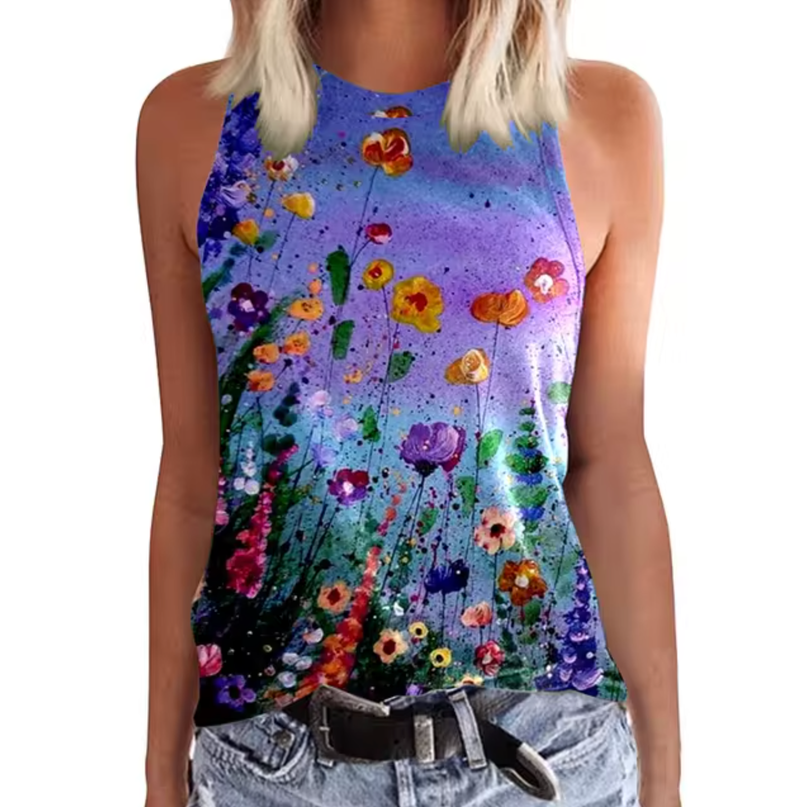 Brigitte – Ärmellose Tanktops mit Blumenmuster