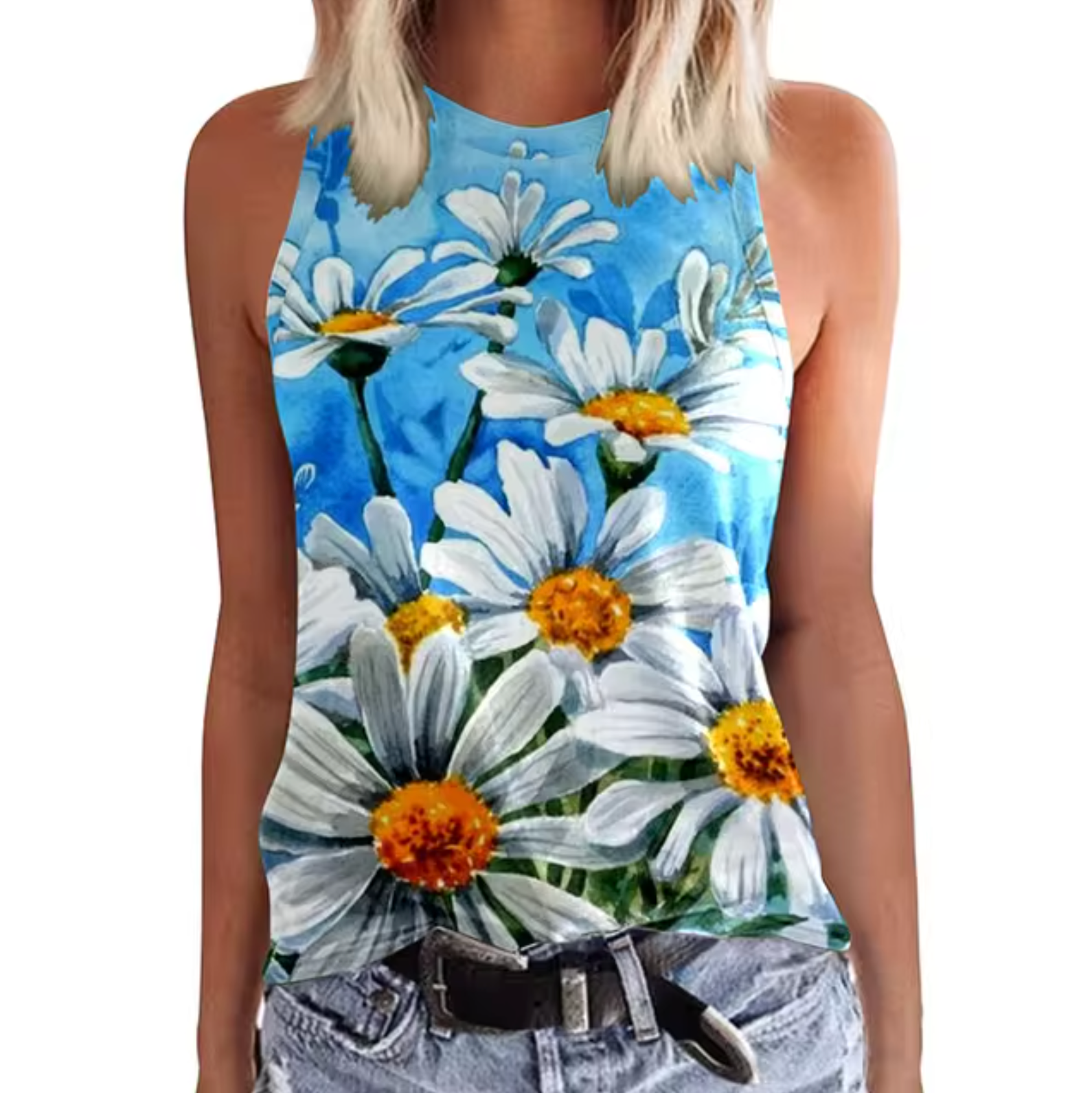 Brigitte – Ärmellose Tanktops mit Blumenmuster