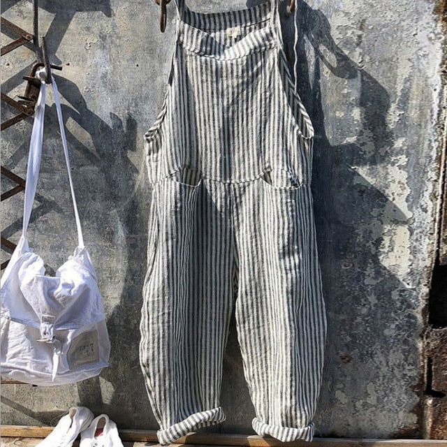 Aelira – Trendiger Leinen-Jumpsuit